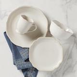 Lenox French Perle Bead 4 Piece Place Setting, Service for 1 Ceramic/Earthenware/Stoneware in White | Wayfair 829070
