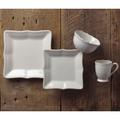 Lenox French Perle Bead 4 Piece Place Setting, Service for 1 Ceramic/Earthenware/Stoneware in White | Wayfair 854796