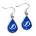 WinCraft Tampa Bay Lightning Tear Drop Dangle Earrings