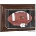 North Carolina Tar Heels Brown Framed (2015-Present Logo) Wall-Mountable Football Display Case