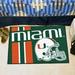 FANMATS NCAA University of Miami Starter 30 in. x 19 in. Non-Slip Indoor Only Door Mat Synthetics | 19 W x 30 D in | Wayfair 18757