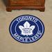 FANMATS NHL - Toronto Maple Leafs Roundel 27 in. x 27 in. Non-Slip Indoor Only Mat Synthetics in Blue/Brown | 27 W x 27 D in | Wayfair 18888