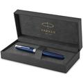 Parker Sonnet Fountain Pen | Blue Lacquer with Palladium Trim | Medium Nib | Gift Box