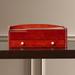 Charlton Home® Sindy Jewelry Box Wood in Brown/Red | 4 H x 11.25 W x 7.75 D in | Wayfair CHLH1693 25773390