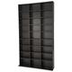 TecTake CD Bookcase Storage - Shelf Cabinet Adjustable Tower Rack - Wooden Case Book, Bluray, DVD, Video Games Organiser up to 1080 CD's