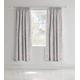 Catherine Lansfield Canterbury Floral 66x72 Inch Lined Eyelet Curtains Two Panels Grey
