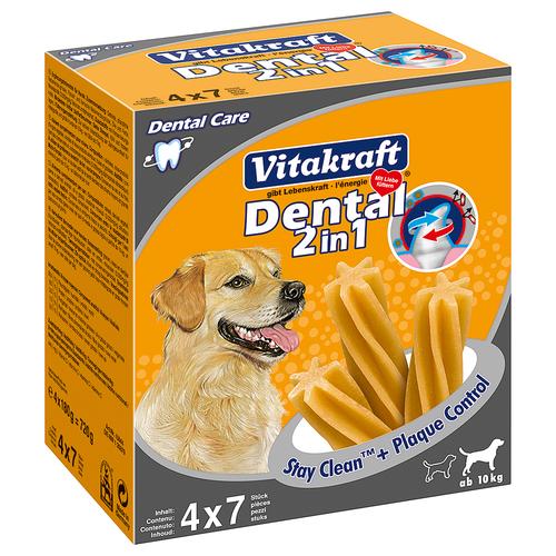 6x3x180g Dental 3in1 medium Vitakraft Hundesnack