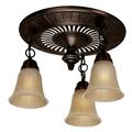 Hunter - Garden District Decorative Bathroom Ventilation Fan with Light in Bronze Patina