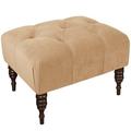 Alcott Hill® Austinburg 27" Wide Tufted Rectangle Cocktail Ottoman Microfiber/Microsuede in Brown | 18 H x 27 W x 21 D in | Wayfair