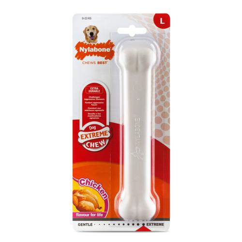 Nylabone Dura Chew Chicken Kauknochen 20x4,0x2,0cm 2 Stück