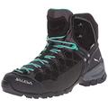 Salewa ALP Trainer MID Gore-TEX - HALBHOHER BERGSCHUH Damen, Damen Trekking- & Wanderstiefel, Schwarz (Black Out/Agata 0969), 42 EU (8 Damen UK)