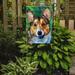 Caroline's Treasures Corgi Toby 2-Sided Garden Flag, Polyester in Brown/Green | 15 H x 11 W in | Wayfair 7303GF