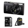 Canon PowerShot ELPH 360 HS Digital Camera with Accessory Kit (Black) 1075C001