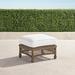 Hampton Ottoman in Driftwood Finish - Rain Resort Stripe Sand - Frontgate