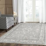 Mauve/Cream Rectangle 6' x 9' Area Rug - Charlton Home® Clairborn Valencia Performance Oriental Rug 72.0 x 0.25 in Polyester | Wayfair