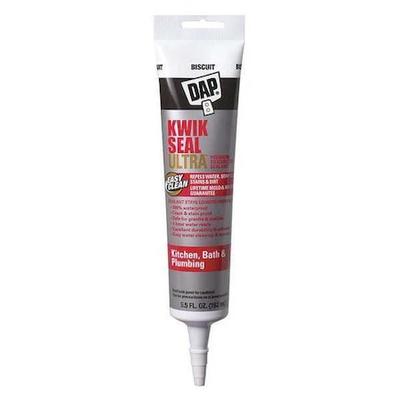 DAP 18916 Acrylic Latex Sealant, 6 oz, Tube, Biscuit, Acrylic Latex Base, Kwik