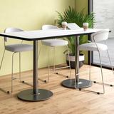 KFI Studios 72" L Breakroom Table Metal in White/Black/Brown | 42 H x 72 W x 36 D in | Wayfair T3672-B1922-SL-CL-38