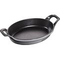 STAUB Oval Roasting Dish, 21 cm, Graphite Grey