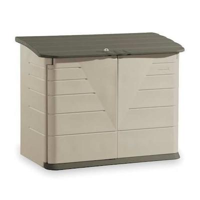 RUBBERMAID COMMERCIAL FG374701OLVSS 32 cu ft Resin Horizontal Outdoor Storage