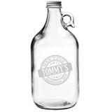 Susquehanna Glass Personalized Man Cave Glass Beer Growler Glass | 10.625 H x 4.75 W in | Wayfair WAY-0978-1363