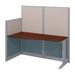 Bush Business Furniture Office in an Hour Straight Desk Cubicle in Brown, Size 62.99 H x 64.49 W x 32.24 D in | Wayfair WC36892-03K
