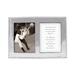 Mariposa String of Pearls Beaded Double Picture Frame Metal in Gray | 9 H x 13 W x 6.75 D in | Wayfair 3713