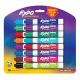 EXPO Low Odor Dry Erase Markers Chisel Tip Assorted Colors 16 Count