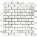 Parvatile Carrara 1" x 2" Marble Brick Joint Mosaic Wall Tile Natural Stone/Marble in Gray/White | 2 H x 1 W x 0.31 D in | Wayfair