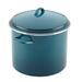 Rachael Ray Enamel on Steel Large Stockpot w/ Lid, Induction Suitable, 12 Quart Enameled Cast Iron/Cast Iron in Blue/Gray | 12qt | Wayfair 46326