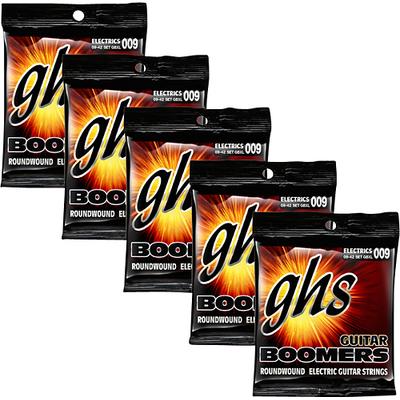 GHS Boomers Nickel-Plated Steel Electric Guitar Strings (5-Pack) - Silver - GBXL-5 SET