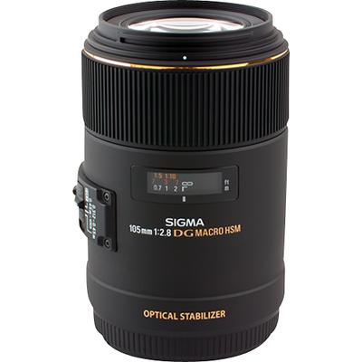 Sigma 105mm f/2.8 EX DG OS Macro Lens for Select Canon Full-Frame DSLR Cameras - Black - 258101