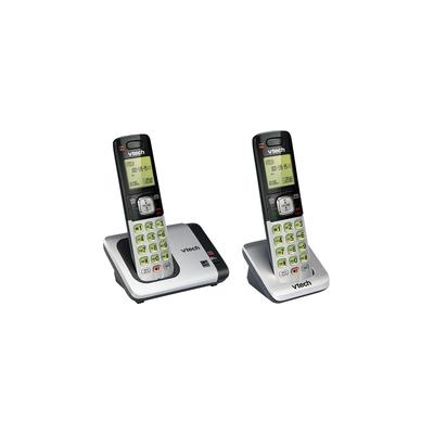 VTech CS6419-2 DECT 6.0 Expandable Cordless Phone System - Silver - CS6719-2