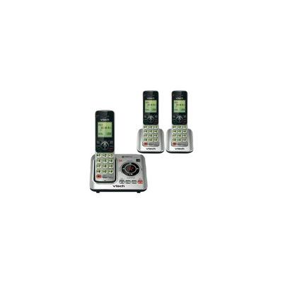VTech VT-CS6629-3 DECT 6.0 Expandable Cordless Phone System with Digital Answering System - Silver