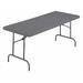 ICEBERG 65467 Rectangle IndestrucTableÂ® Classic Folding Table, Charcoal - 30"