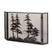 Meyda Lighting Tall Pines 3 Panel Fireplace Screen in Brown | 30 H x 50 W x 0.75 D in | Wayfair 99675
