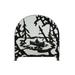 Meyda Lighting Canoe at Lake Single Panel Fireplace Screen in Black | 34.5 H x 35 W x 14 D in | Wayfair 124963