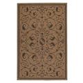 Gray 42 x 23 x 0.13 in Area Rug - Plow & Hearth Veranda Scroll Flatweave Area Rug Polypropylene | 42 H x 23 W x 0.13 D in | Wayfair 53C7G BK