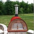 Authentic Pizza Ovens Stainless Steel Countertop Wood-Fired Pizza Oven Steel in Red/White/Black | 45 H x 36 W x 36 D in | Wayfair APOPRMRD