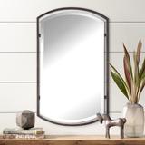 Quoizel Breckenridge Bronze 21" x 35" Frame Wall Mirror