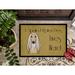 Caroline's Treasures Afghan Hound Spoiled Dog Lives Here Non-Slip Outdoor Door Mat Synthetics in White | 24 W x 36 D in | Wayfair BB1492JMAT