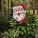 Caroline's Treasures Jolly Santa Claus 2-Sided Garden Flag, Polyester in Red | 15 H x 11 W in | Wayfair AAH7262GF