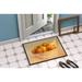 Caroline's Treasures Oranges & Lemons in a Bowl Non-Slip Outdoor Door Mat Synthetics | 18 W x 27 D in | Wayfair BABE0085MAT