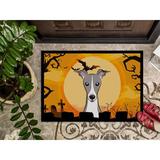 Caroline's Treasures Halloween Italian Greyhound Non-Slip Outdoor Door Mat Synthetics | 18 W x 27 D in | Wayfair BB1794MAT