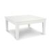POLYWOOD® Newport 36" Conversation Outdoor Table Plastic in White | 17 H x 33.5 W x 33.5 D in | Wayfair MNT36WH