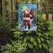 Caroline's Treasures Christmas Santa Ringing the Bell 2-Sided Garden Flag, Polyester in Green/Red | 15 H x 11 W in | Wayfair APH5001GF