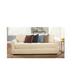 Sure Fit Stretch Pinstripe Box Cushion Sofa Slipcover, Polyester in White | 40 H x 96 W in | Wayfair 047293390746