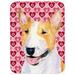 Caroline's Treasures Valentine Hearts Bull Terrier Hearts Love & Valentine's Day Portrait Cutting Board | 0.15 H x 11.25 W x 15.38 D in | Wayfair