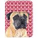 Caroline's Treasures Valentine Hearts Mastiff Hearts Love & Valentine's Day Portrait Cutting Board | 0.15 H x 11.25 W x 15.38 D in | Wayfair