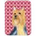Caroline's Treasures Valentine Hearts Silky Terrier Hearts Love & Valentine's Day Glass Cutting Board Glass | 0.15 H x 11.25 W x 15.38 D in | Wayfair