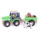New Classic Toys - 11941 - Spielfahrzeuge - Traktor mit Anhänger, grün